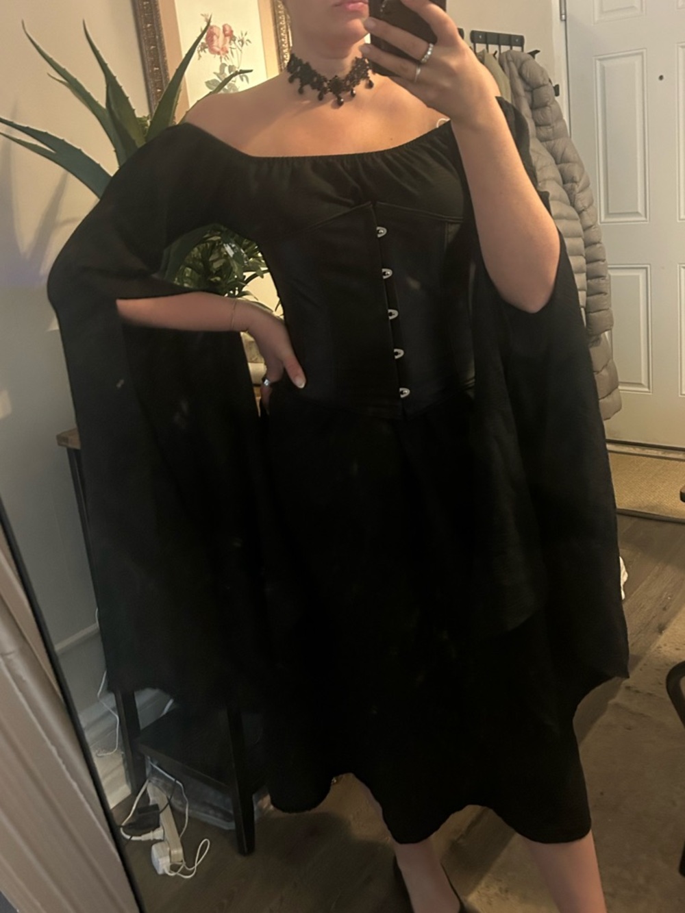 Medieval/Renaissance Dress + Corset & Choker